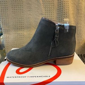 New Blondo grey suede waterproof boots sz 7.5 ankle $150